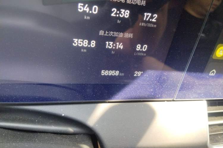 Used Li Auto ONE 2020 Extended-Range 6-Seater Version Odometer Close Up