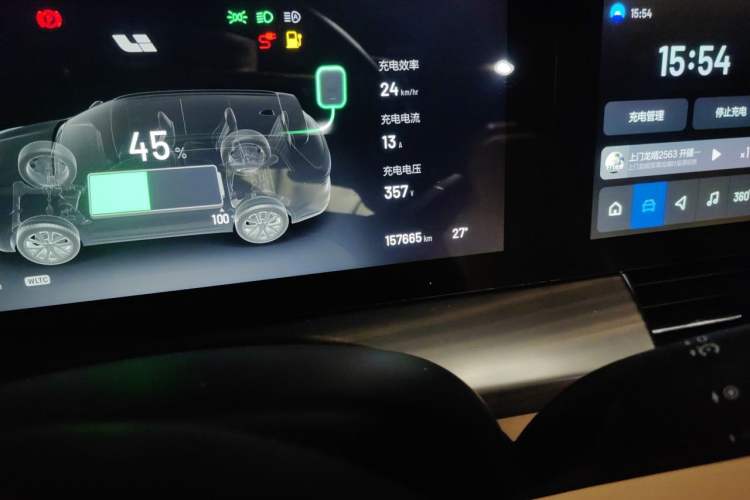 Used Li Auto ONE 2020 Extended-Range 6-Seater Version Odometer Close Up
