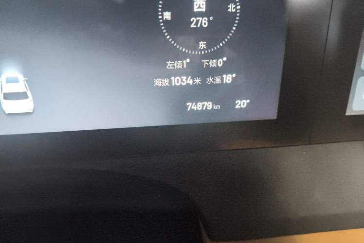 Used Li Auto ONE 2020 Extended-Range 6-Seater Version Odometer Close Up