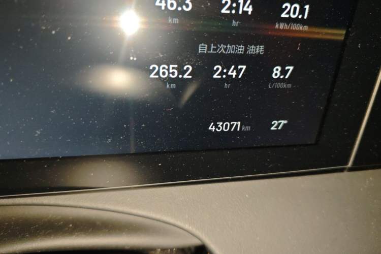 Used Li Auto ONE 2020 Extended-Range 6-Seater Version Odometer Close Up