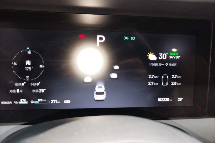 Used Li Auto ONE 2020 Extended-Range 6-Seater Version Instrument Cluster