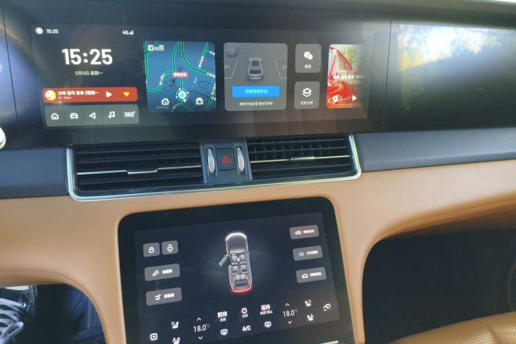 Used Li Auto ONE 2020 Extended-Range 6-Seater Version Audio And AC Panel