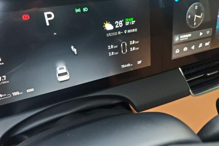 Used Li Auto ONE 2020 Extended-Range 6-Seater Version Odometer Close Up