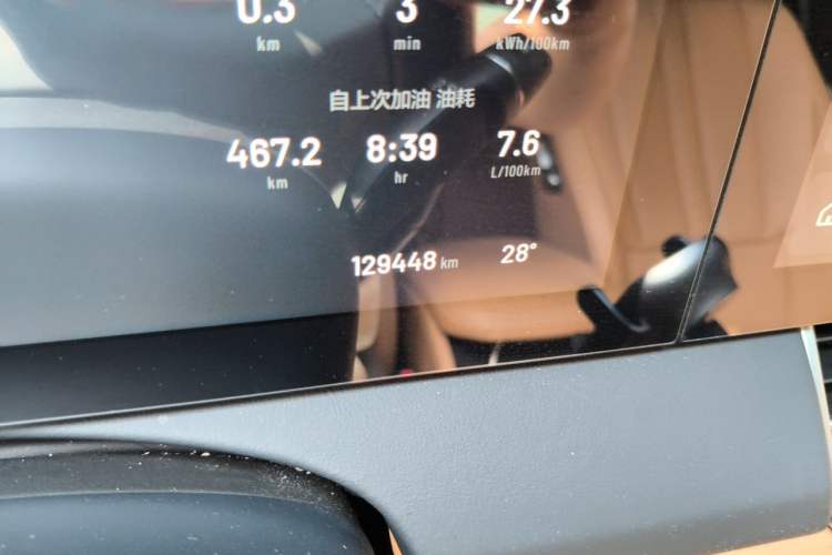 Used Li Auto ONE 2020 Extended-Range 6-Seater Version Odometer Close Up