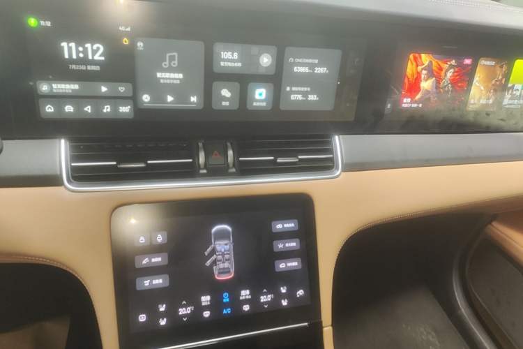 Used Li Auto ONE 2020 Extended-Range 6-Seater Version Audio And AC Panel