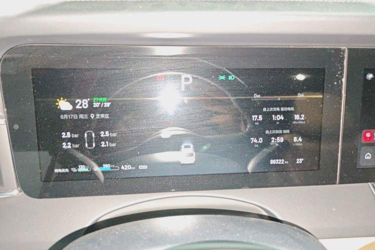 Used Li Auto ONE 2020 Extended-Range 6-Seater Version Instrument Cluster