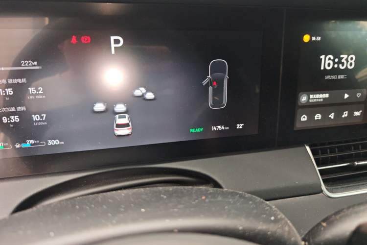 Used Li Auto ONE 2020 Extended-Range 6-Seater Version Odometer Close Up