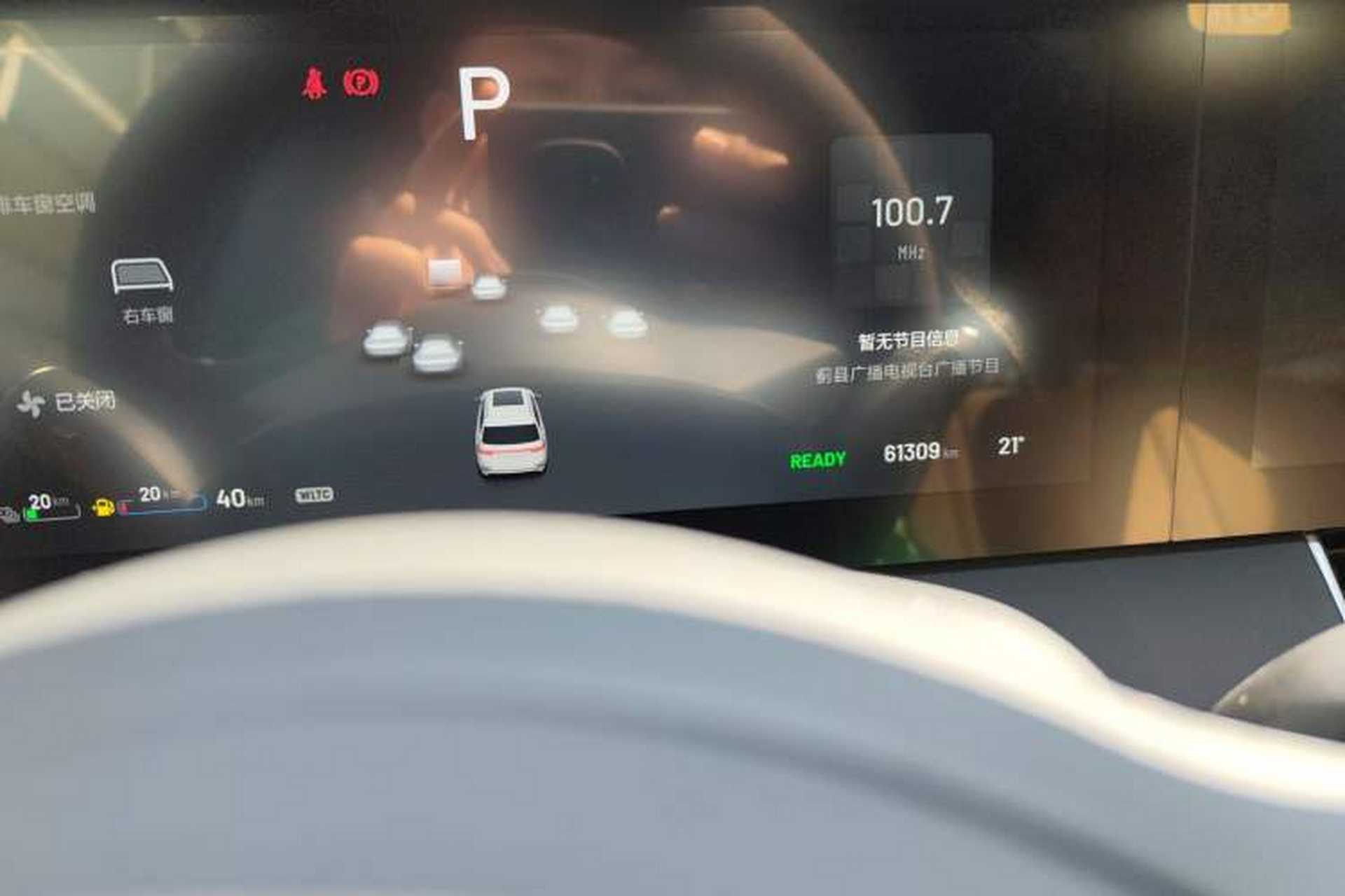 Used Li Auto ONE 2020 Extended-Range 6-Seater Version Odometer Close Up
