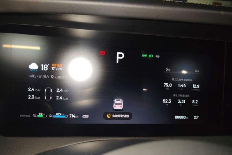 Used Li Auto ONE 2021 Extended-Range 6-Seater Version Instrument Cluster