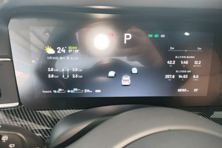 Used Li Auto ONE 2021 Extended-Range 6-Seater Version Instrument Cluster
