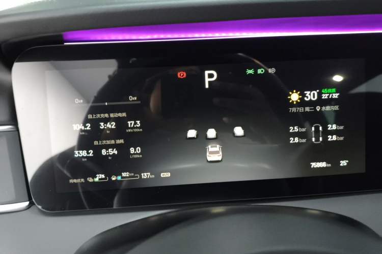 Used Li Auto ONE 2021 Extended-Range 6-Seater Version Instrument Cluster