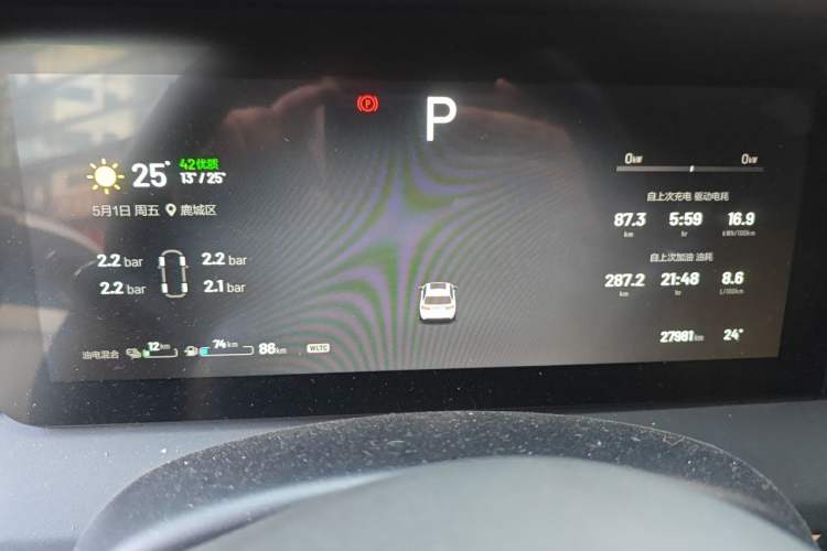 Used Li Auto ONE 2021 Extended-Range 6-Seater Version Instrument Cluster