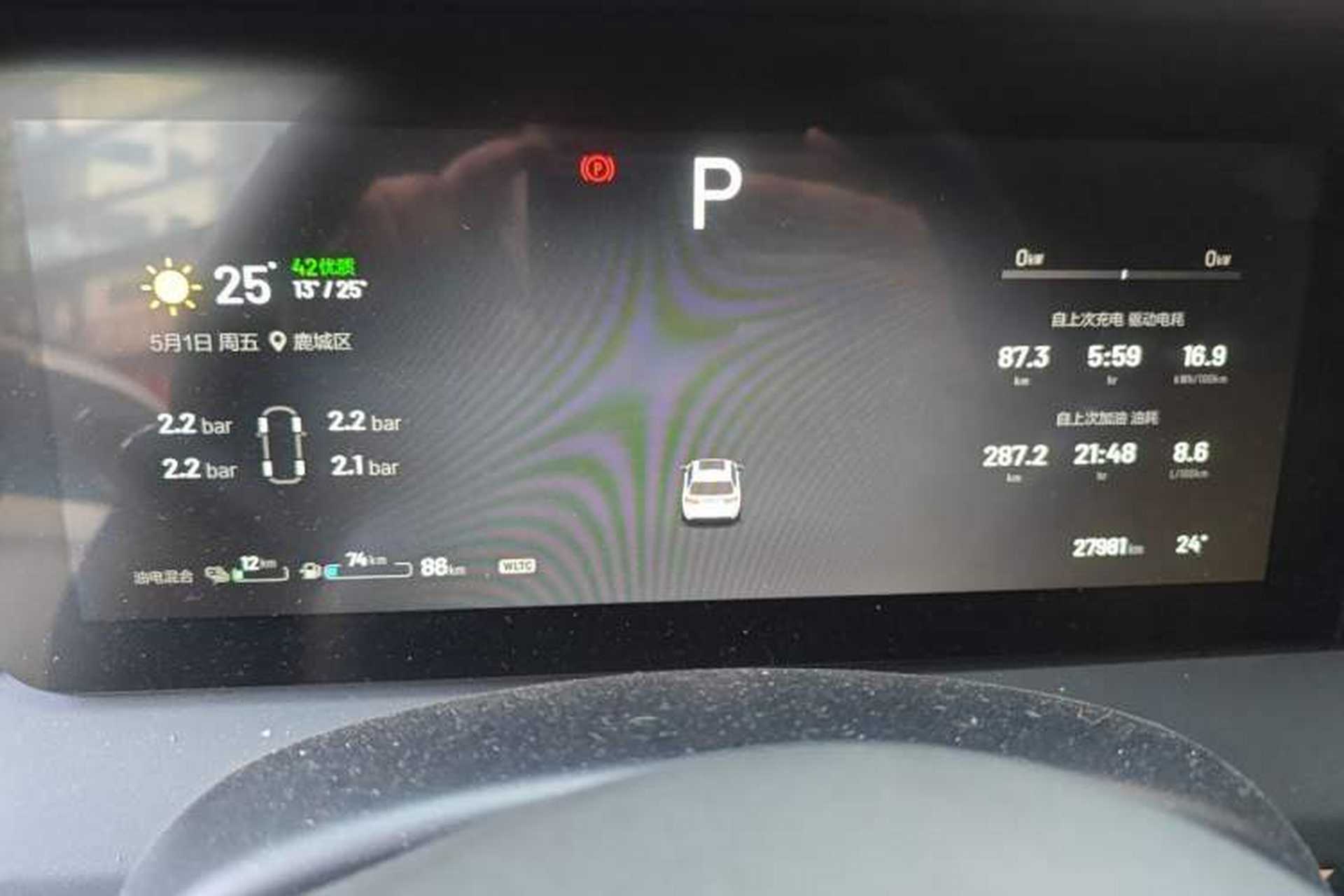 Used Li Auto ONE 2021 Extended-Range 6-Seater Version Instrument Cluster