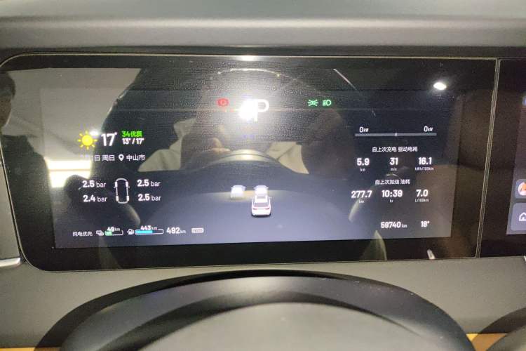 Used Li Auto ONE 2021 Extended-Range 6-Seater Version Instrument Cluster