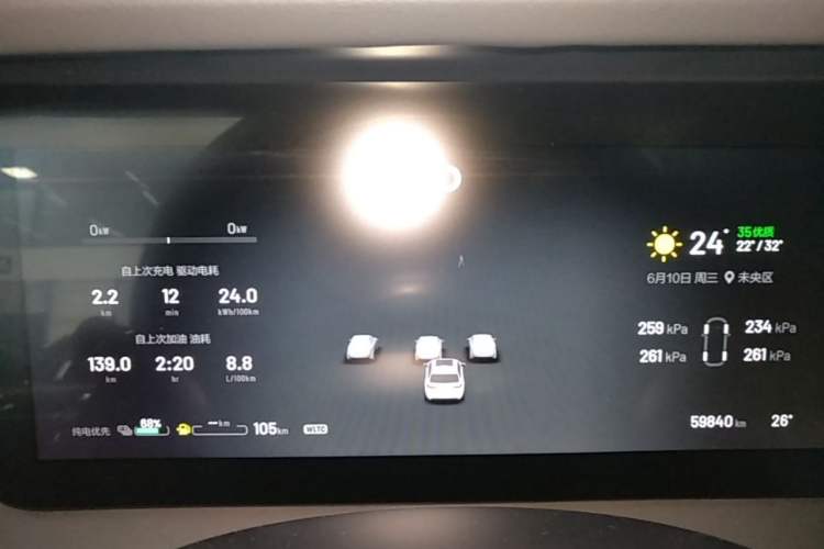 Used Li Auto ONE 2021 Extended-Range 6-Seater Version Instrument Cluster