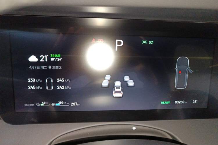 Used Li Auto ONE 2021 Extended-Range 6-Seater Version Instrument Cluster