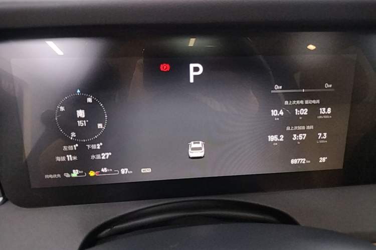 Used Li Auto ONE 2021 Extended-Range 6-Seater Version Instrument Cluster