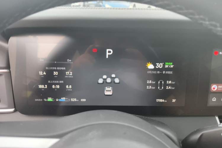 Used Li Auto ONE 2021 Extended-Range 6-Seater Version Instrument Cluster