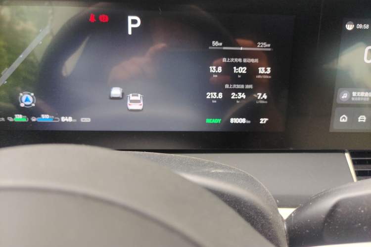 Used Li Auto ONE 2021 Extended-Range 6-Seater Version Odometer Close Up