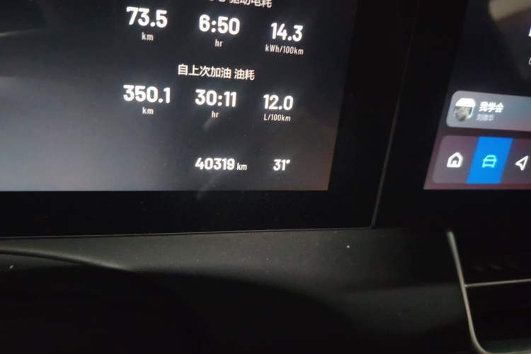 Used Li Auto ONE 2021 Extended-Range 6-Seater Version Odometer Close Up