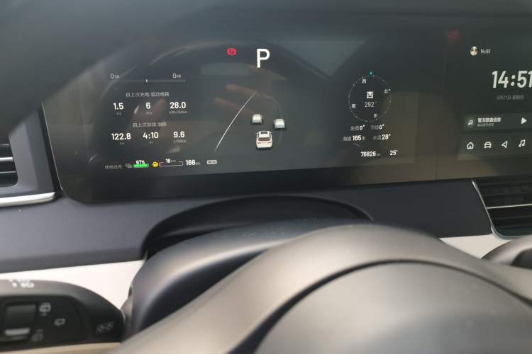 Used Li Auto ONE 2021 Extended-Range 6-Seater Version Odometer Close Up