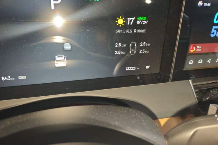 Used Li Auto ONE 2021 Extended-Range 6-Seater Version Odometer Close Up