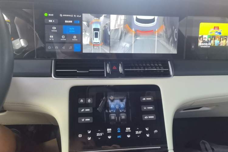 Used Li Auto ONE 2021 Extended-Range 6-Seater Version Audio And AC Panel