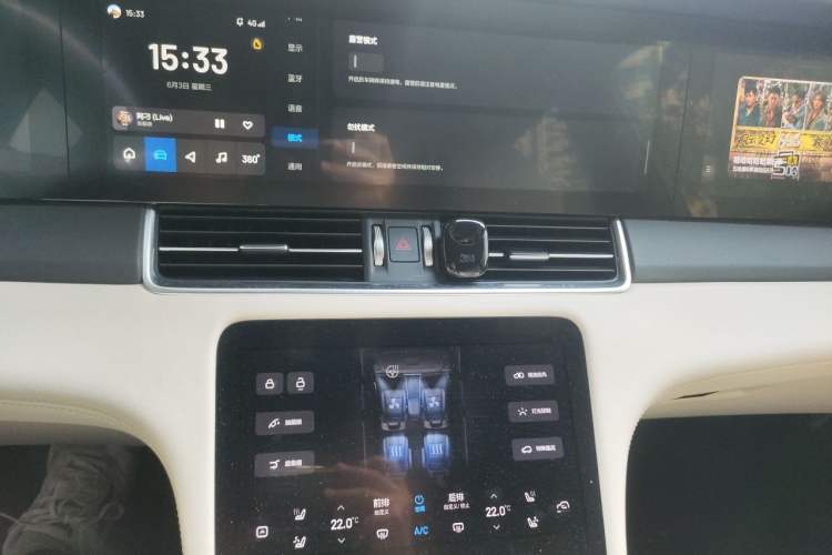 Used Li Auto ONE 2021 Extended-Range 6-Seater Version Audio And AC Panel