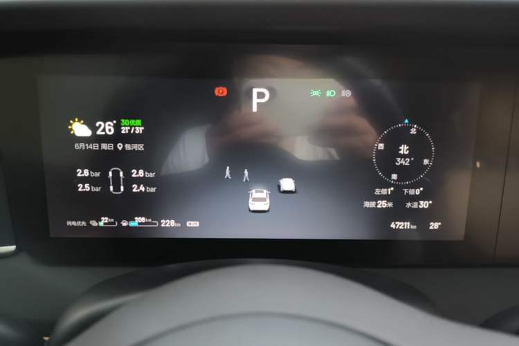 Used Li Auto ONE 2021 Extended-Range 6-Seater Version Instrument Cluster