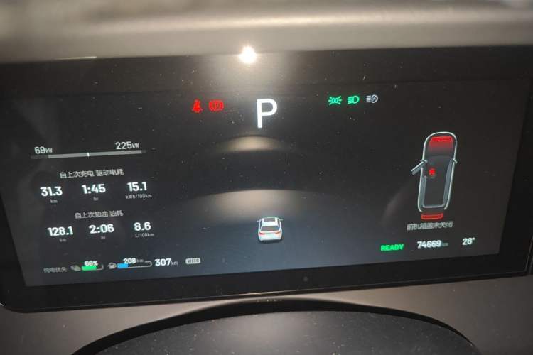 Used Li Auto ONE 2021 Extended-Range 6-Seater Version Instrument Cluster