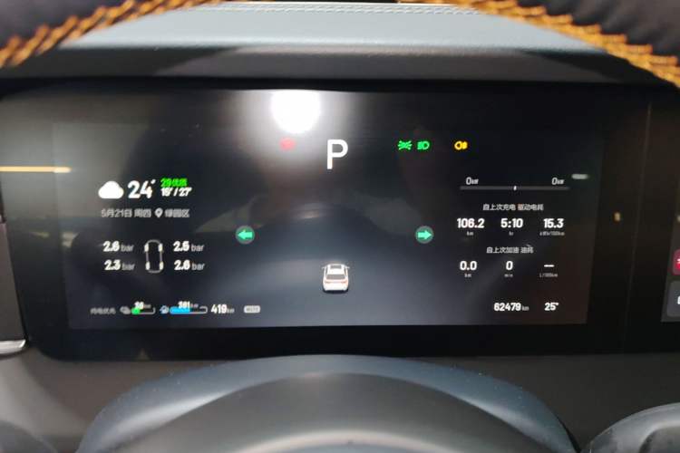 Used Li Auto ONE 2021 Extended-Range 6-Seater Version Instrument Cluster