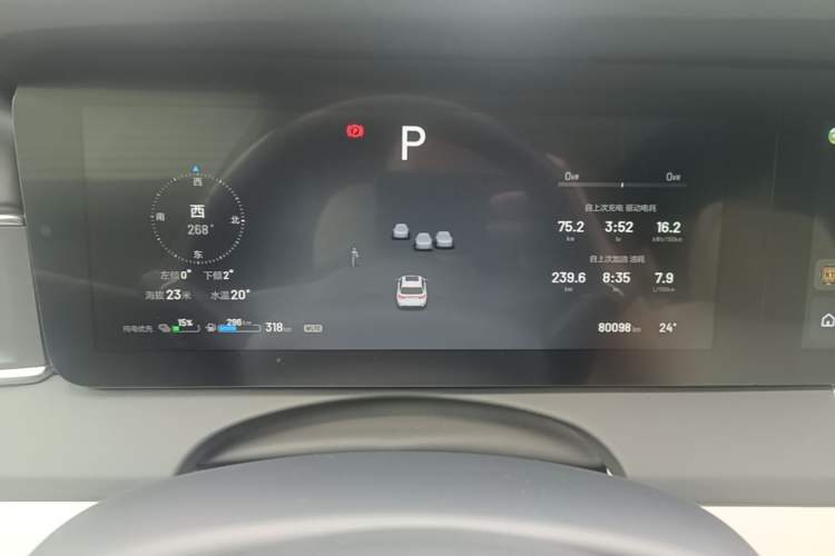 Used Li Auto ONE 2021 Extended-Range 6-Seater Version Instrument Cluster