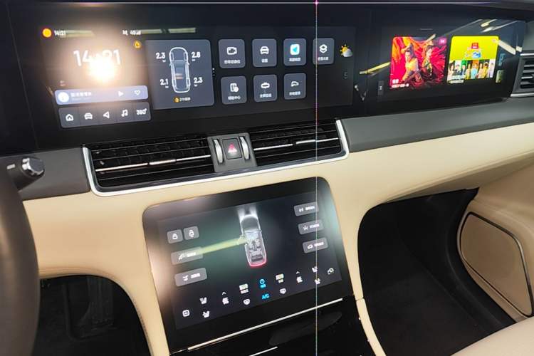 Used Li Auto ONE 2021 Extended-Range 6-Seater Version Audio And AC Panel