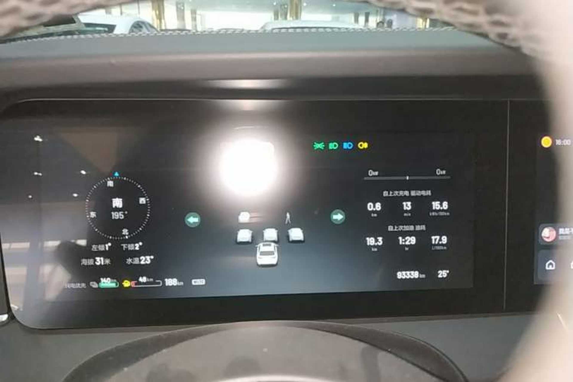 Used Li Auto ONE 2021 Extended-Range 6-Seater Version Instrument Cluster