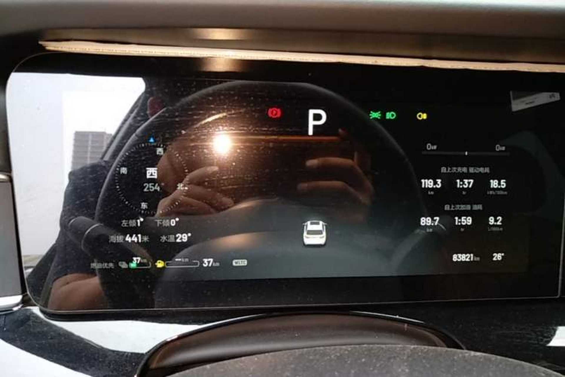 Used Li Auto ONE 2021 Extended-Range 6-Seater Version Instrument Cluster