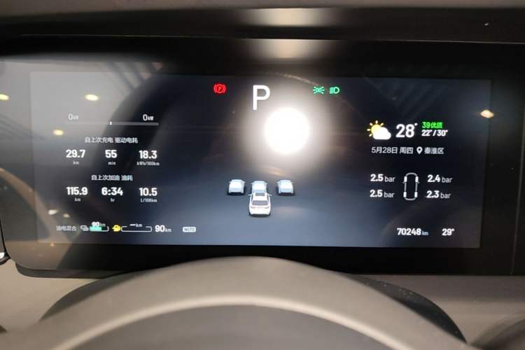 Used Li Auto ONE 2021 Extended-Range 6-Seater Version Instrument Cluster