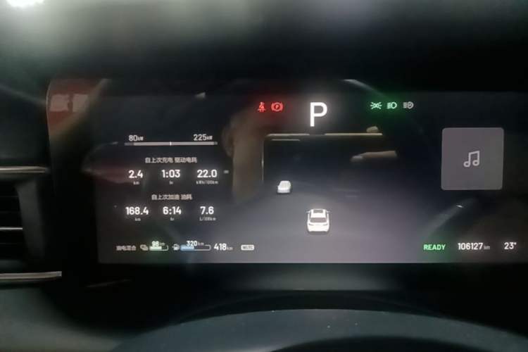 Used Li Auto ONE 2021 Extended-Range 6-Seater Version Instrument Cluster