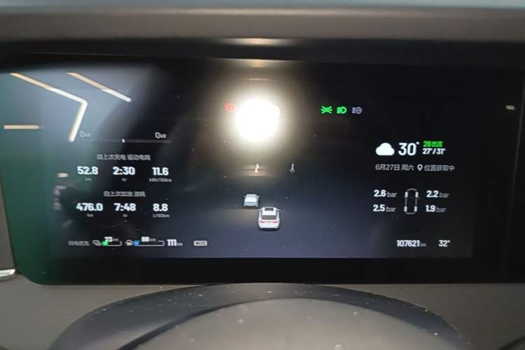 Used Li Auto ONE 2021 Extended-Range 6-Seater Version Instrument Cluster