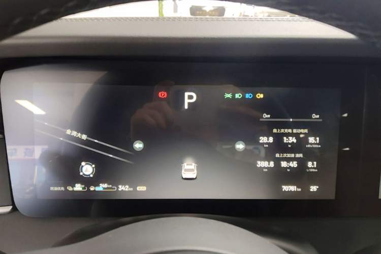 Used Li Auto ONE 2021 Extended-Range 6-Seater Version Instrument Cluster