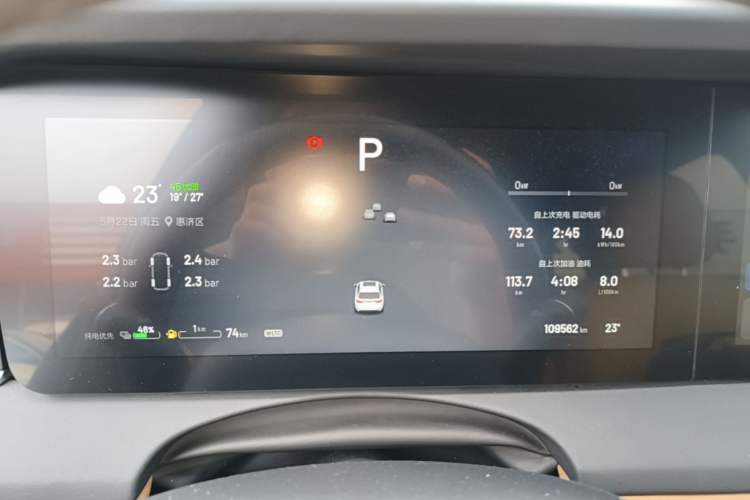 Used Li Auto ONE 2021 Extended-Range 6-Seater Version Instrument Cluster
