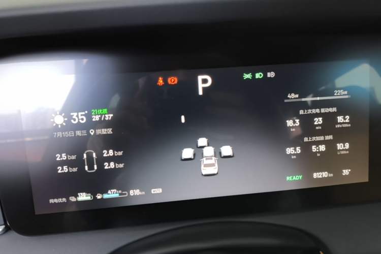 Used Li Auto ONE 2021 Extended-Range 6-Seater Version Instrument Cluster