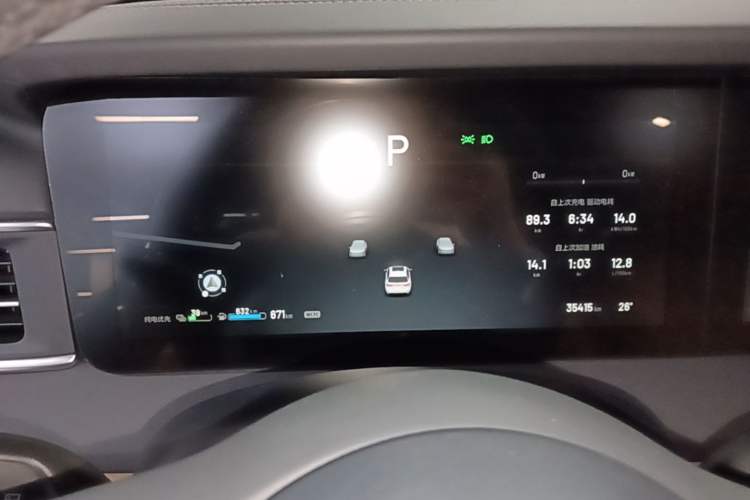 Used Li Auto ONE 2021 Extended-Range 6-Seater Version Instrument Cluster