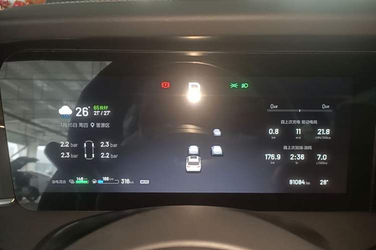 Used Li Auto ONE 2021 Extended-Range 6-Seater Version Instrument Cluster