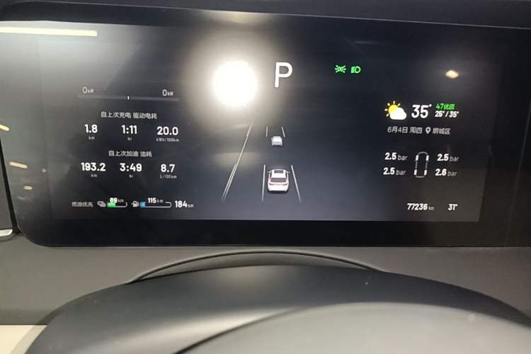 Used Li Auto ONE 2021 Extended-Range 6-Seater Version Instrument Cluster