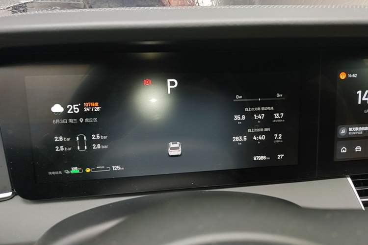 Used Li Auto ONE 2021 Extended-Range 6-Seater Version Instrument Cluster