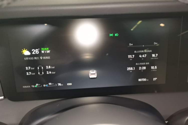 Used Li Auto ONE 2021 Extended-Range 6-Seater Version Instrument Cluster