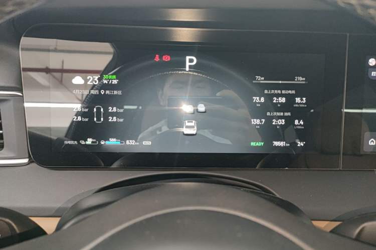 Used Li Auto ONE 2021 Extended-Range 6-Seater Version Instrument Cluster