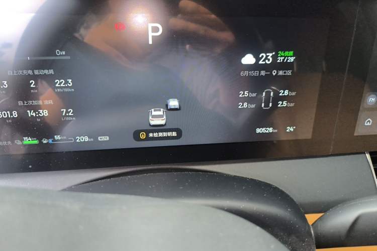 Used Li Auto ONE 2021 Extended-Range 6-Seater Version Odometer Close Up