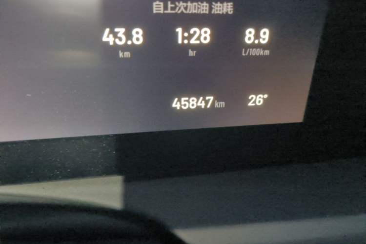 Used Li Auto ONE 2021 Extended-Range 6-Seater Version Odometer Close Up