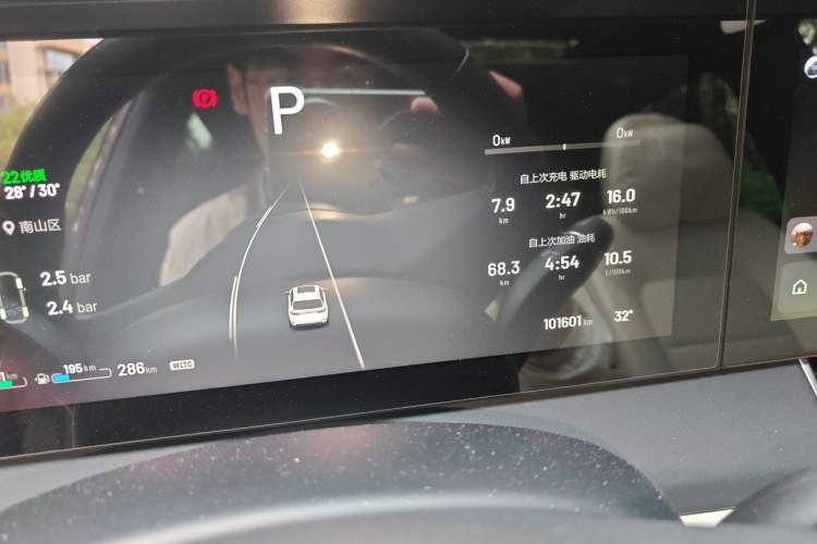 Used Li Auto ONE 2021 Extended-Range 6-Seater Version Odometer Close Up